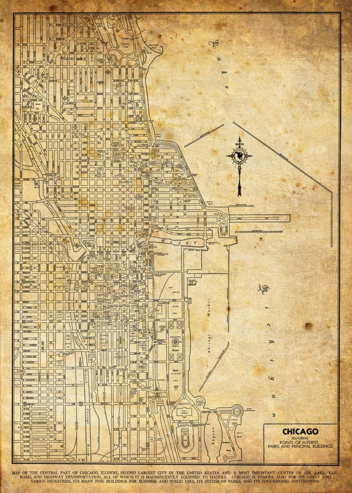 خمر خريطة شيكاغو