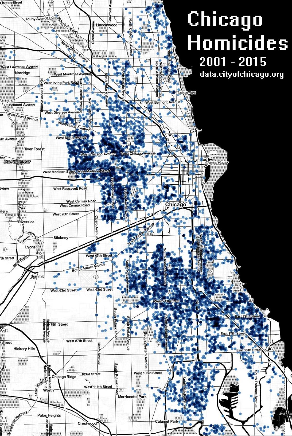 شيكاغو القتل خريطة
