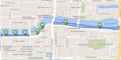 خريطة riverwalk شيكاغو