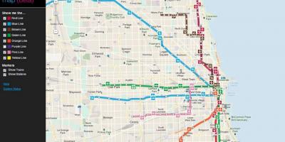 شيكاغو النقل العام الخريطة