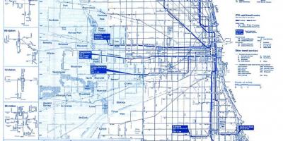 شيكاغو نظام الحافلات خريطة