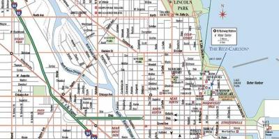 خريطة الشارع من شيكاغو