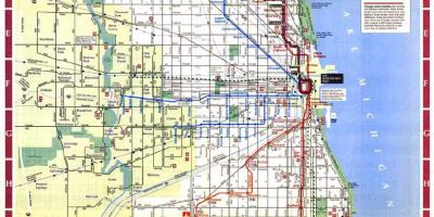 خريطة مدينة شيكاغو حدود